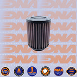 DNA FILTERS RUBBER TOP ROUND CLAMP ON 80mm INLET 135mm LENGTH AIR FILTER - RO-8000-16