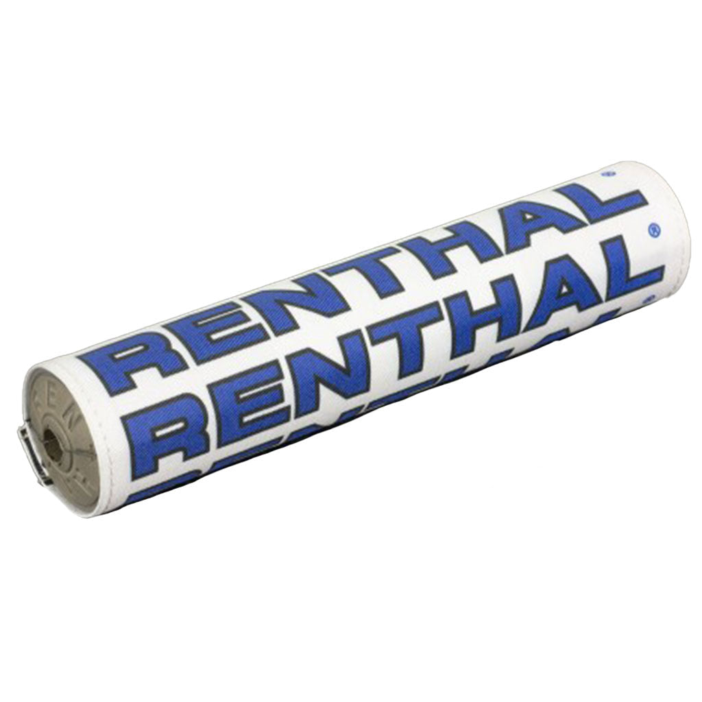 RENTHAL SX BAR PAD VINTAGE 10 INCH 240mm WHT/BLK/BLU - GRY FOAM (P350)