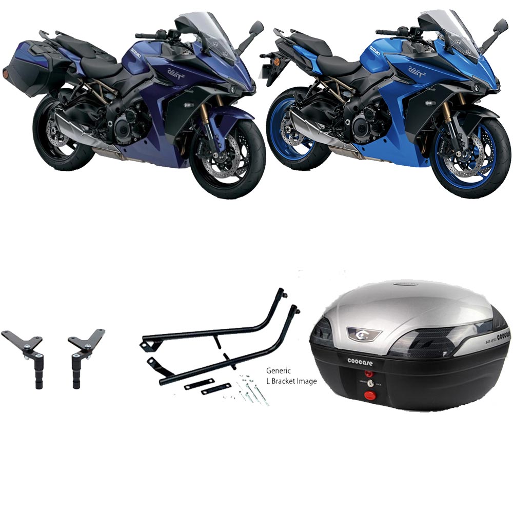 S48 Astra Silver Topbox Kit GSX-S 1000 GT 22-25 - S138S48BPSIL