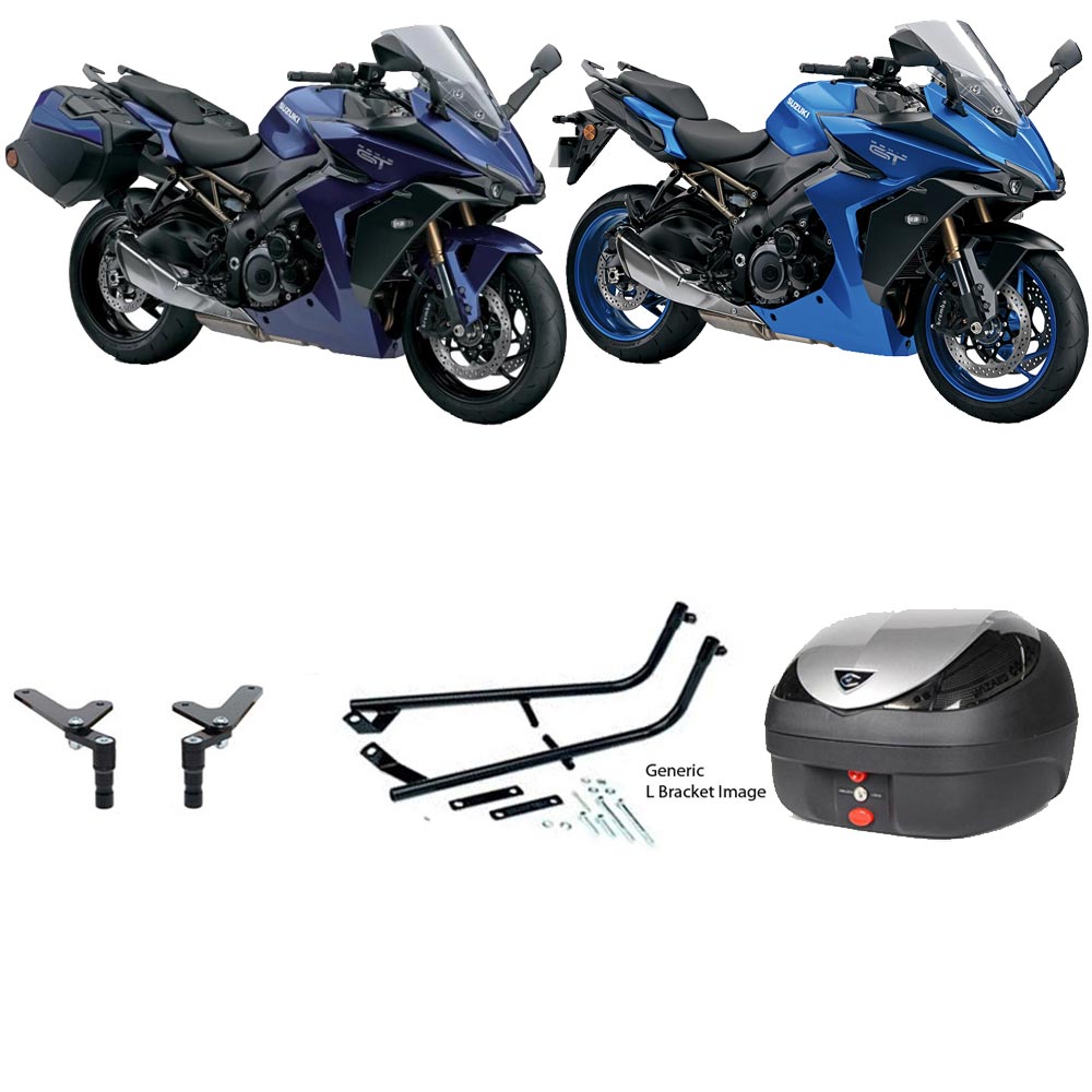 V36 Wizard Silver Topbox Kit GSX-S 1000 GT 22-25 - S138V36BPSIL