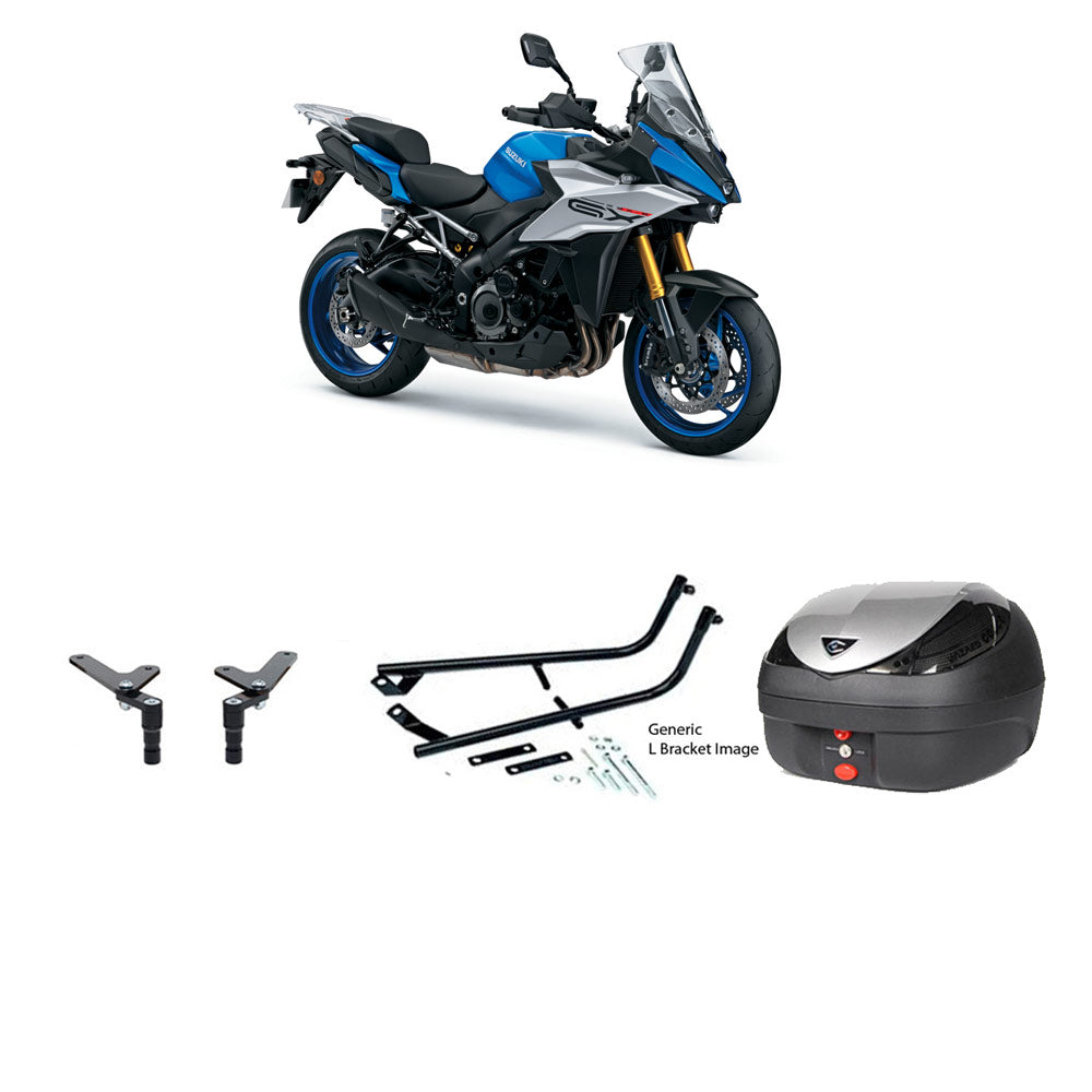 V36 Wizard Silver Topbox Kit SUZUKI GSX-S 1000 GX 24- - S142V36BPSIL