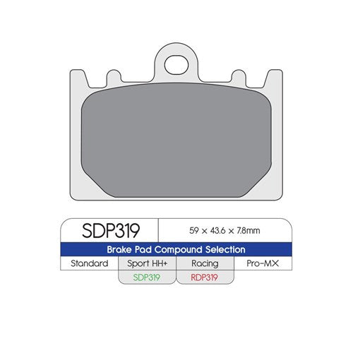 DP HH+ PERFORMANCE BRAKE PADS