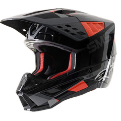 Alpinestars SM5 Rover Helmet ECE Anthracite/Fluro Red/Grey Camo