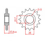 MTX 1299 Steel Front Sprocket #520 (10-KVO)