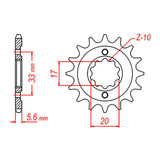 MTX 430 Steel Front Sprocket #520 (10-113)