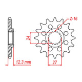 MTX 444 Steel Front Sprocket #525 (10-444)