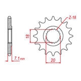 MTX 427 Hornet Lightweight Steel Front Sprocket #520 (10B-141)