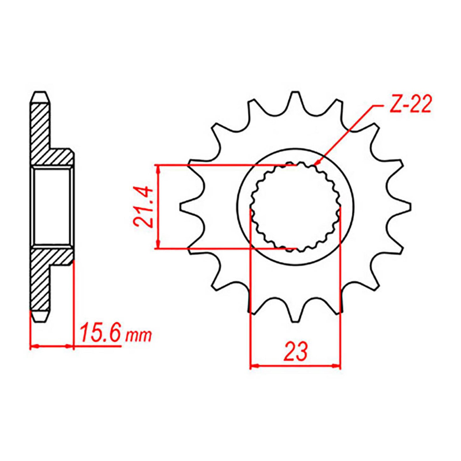 MTX 577 Steel Front Sprocket #520 (10-2NX)
