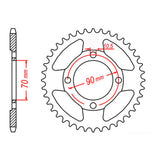 MTX 264 Steel Rear Sprocket #428 (11-Y2P)