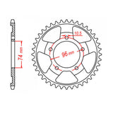 MTX 1209 Steel Rear Sprocket #520 (11-KV3)