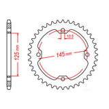 MTX 1857 Steel Rear Sprocket #520 (11-5TG)