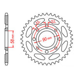 MTX 269 Steel Rear Sprocket #428 (11-437)