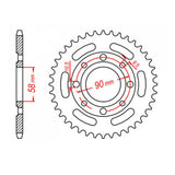 MTX 279 (3) Steel Rear Sprocket #520 (11-KB4)
