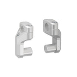 Vario bar back for diam 28 mm handlebar. Up/back variable. Silver. (LEH.00.039.171/S)