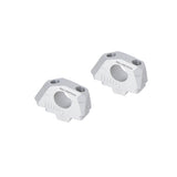 Bar back variable for diam28 handlebars. H=28mm. Back 5/10/15/20/25/30 mm. Silver. (LEH.00.039.31000/S)