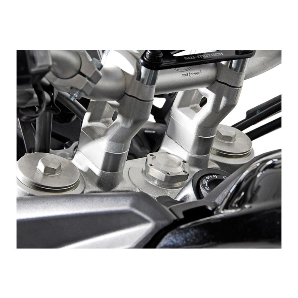 Bar riser. H=20 mm. Silver. Triumph Tiger 800/ 900/ 1200. (LEH.11.039.10000/S)