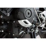 Engine case protector, Black/silver. MT09/Tracer, Tracer900/GT, XSR900. (MSS.06.599.10100)