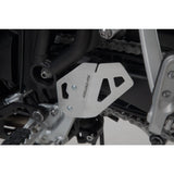 Heel guard left. Silver. Triumph Tiger 900/GT/Rally/Pro (19-). (SCT.11.953.10100/S)