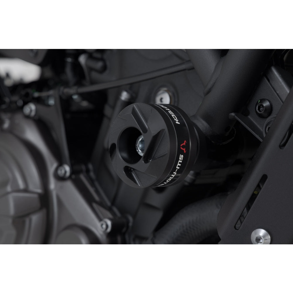 Frame slider kit.Black. Yamaha XSR700 (15-) / XTribute (19-).(STP.06.642.10000/B)