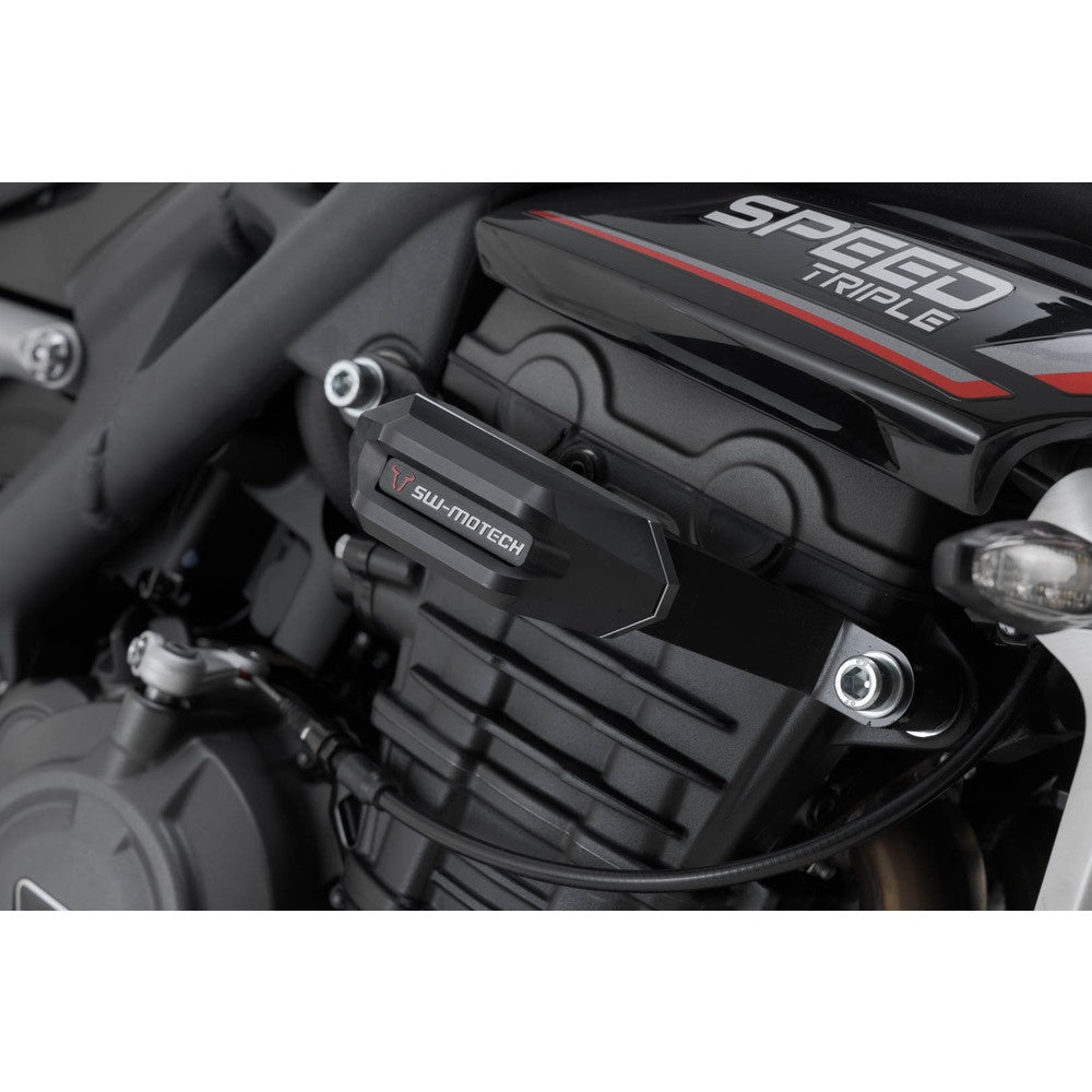 Frame slider kit. Black. Triumph Speed Triple 1200 RS (21-). (STP.11.590.10600/B)