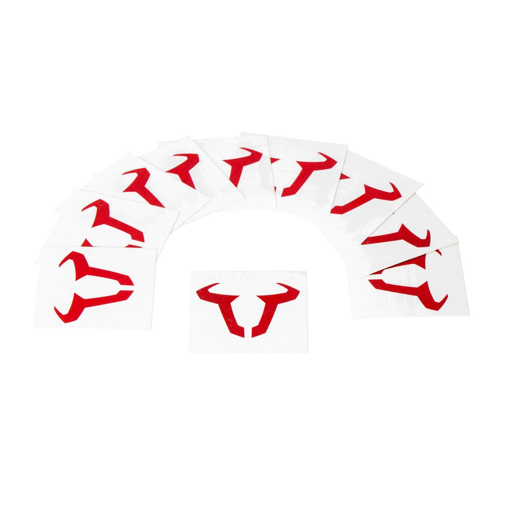 SW-MOTECH tattoo bull. 60x60mm. 10 pack. Temporary tattoo. Red. (WER.GIV.041.10000)