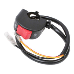 WHITES SWITCH BLOCK HEADLIGHT ON-OFF (20mm) RED TOGGLE