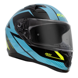 SUZUKA GLOSS BLACK/BLUE/FLURO