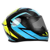 SUZUKA GLOSS BLACK/BLUE/FLURO