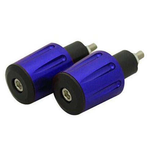 Tarmac Bar Ends Tapered Grooved 36mm Long Blue