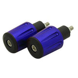 TARMAC BAR ENDS TAPERED GROOVED 36MM LONG BLUE
