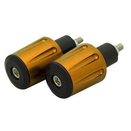 Tarmac Bar Ends Tapered Grooved 36mm Long Gold