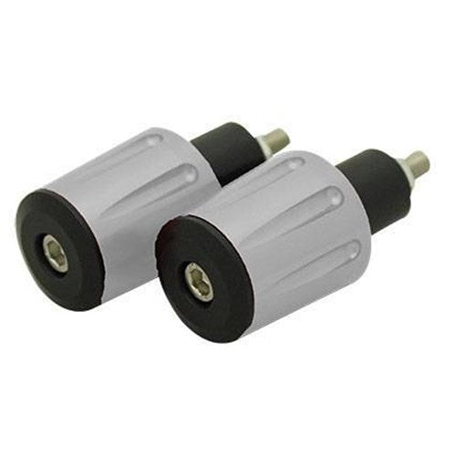 Tarmac Bar Ends Tapered Grooved 36mm Long Silver