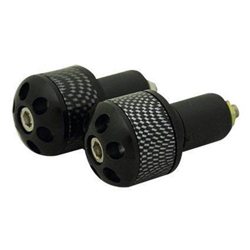 Tarmac Bar Ends Carbon Print 25mm Long Black
