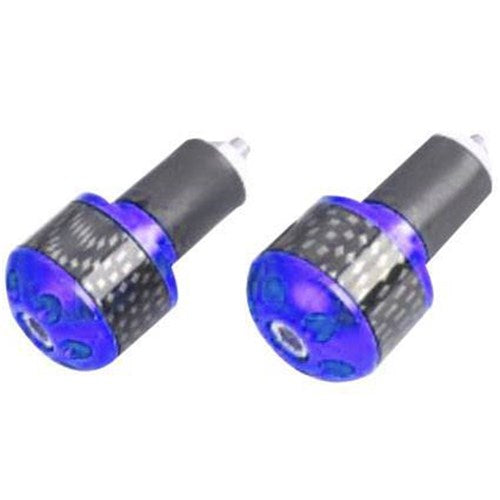 Tarmac Bar Ends Carbon Print 25mm Long Blue