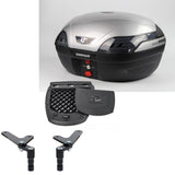 COOCASE S48 SILVER BASIC TOPBOX & UNI TBR30 **REQUIRED L BRACKETS TO BE FITTED** - UNIS48BPSIL