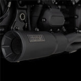 V&H HI-OUTPUT 2-1 PCX STAINLESS BLACK SOFTAIL 18-22 (FITS FXFB/FXBB/FLSL/FLDE/FXLR) (WAS V47631)