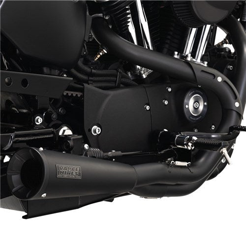 V&H 2-1 UPSWEEP STAINLESS BLACK SPORTSTER 04-13