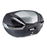 GIVI MONOKEY TOPCASE 47L TECH BLACK/CLEAR ALLOY INSERT