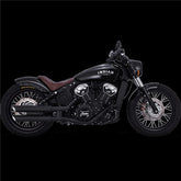 Vance & Hines V&H TWIN SLASH 3IN SLIP-ONS PCX BLACK INDIAN SCOUT 15-22 (WAS V48623)