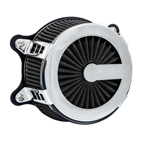 V&H VO2 Cage Fighter Air Intake Chrome S/Tail 16-17 Tour 08-16 Dyna 16-17