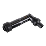 Whites Spark Plug Cap (Replaces XZ05F) Long Right Angle - Black