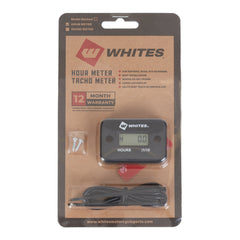 Whites Hour Meter - Black