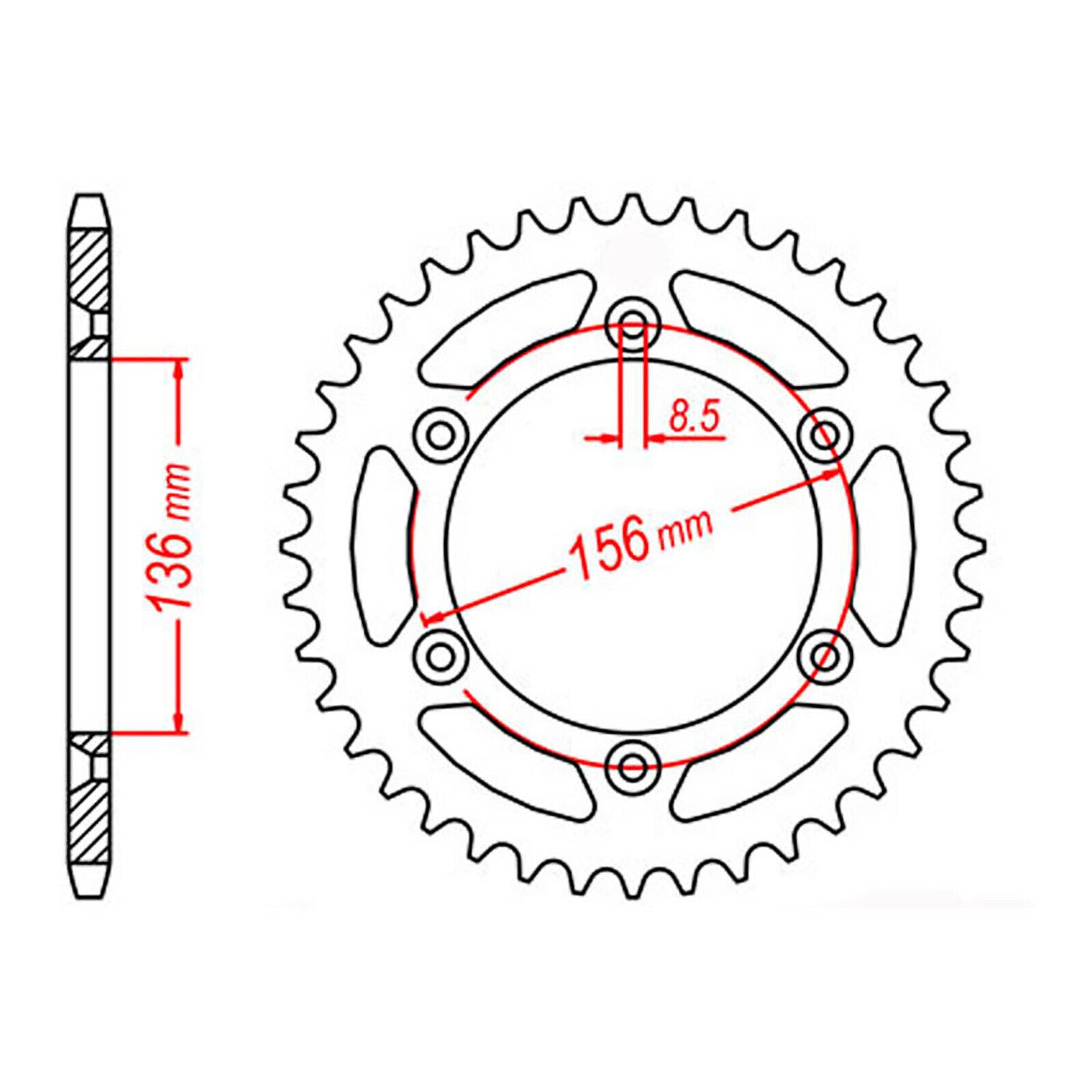 XAM Sprocket Kit Suzuki DR650 '96-'16 X-Ring 520 Conv.15/41