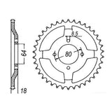 XAM Sprocket Kit Yamaha AG100 O-ring 14/51