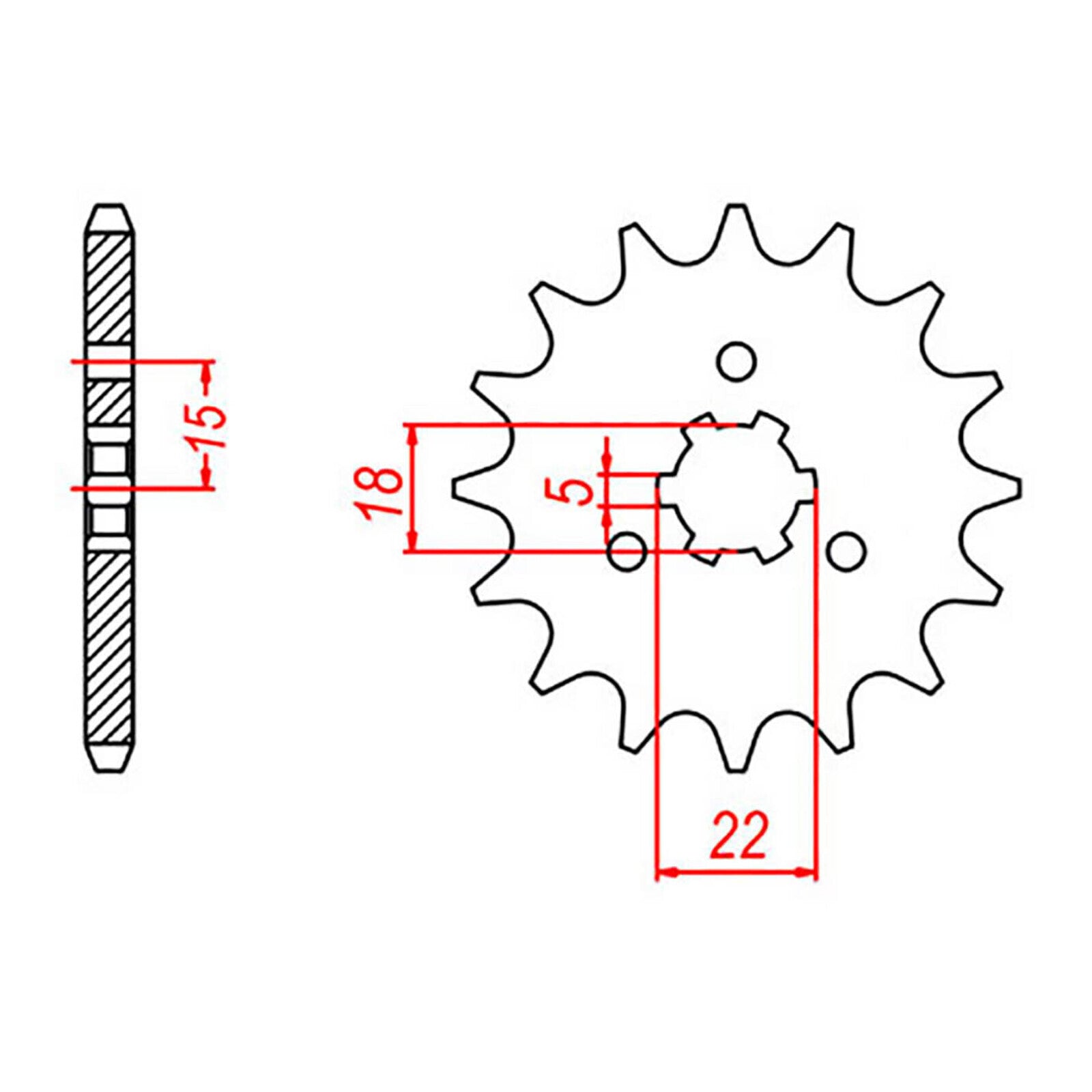 XAM Sprocket Kit Kawasaki KX125 '96-'97 13/50