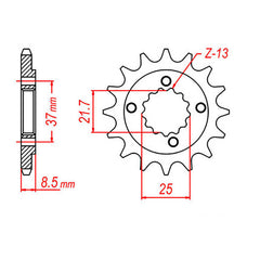 XAM Sprocket Kit Kawasaki KLX250S '09-'11 X-Ring 14/42