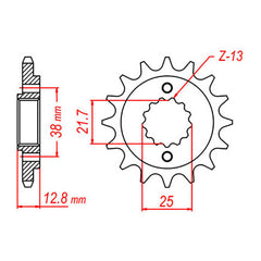 XAM Sprocket Kit Kawasaki KLR650 '06-'21 X-Ring 15/43
