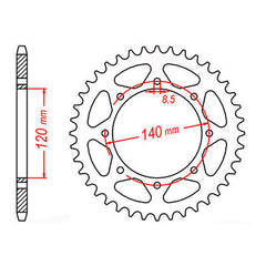 XAM Sprocket Kit Kawasaki KLR650 '06-'21 X-Ring 15/43