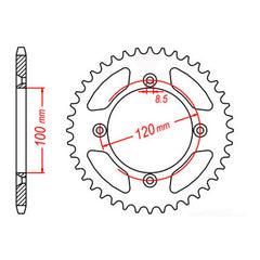 XAM Sprocket Kit Yamaha YZ85 BW '02-'18 14/52