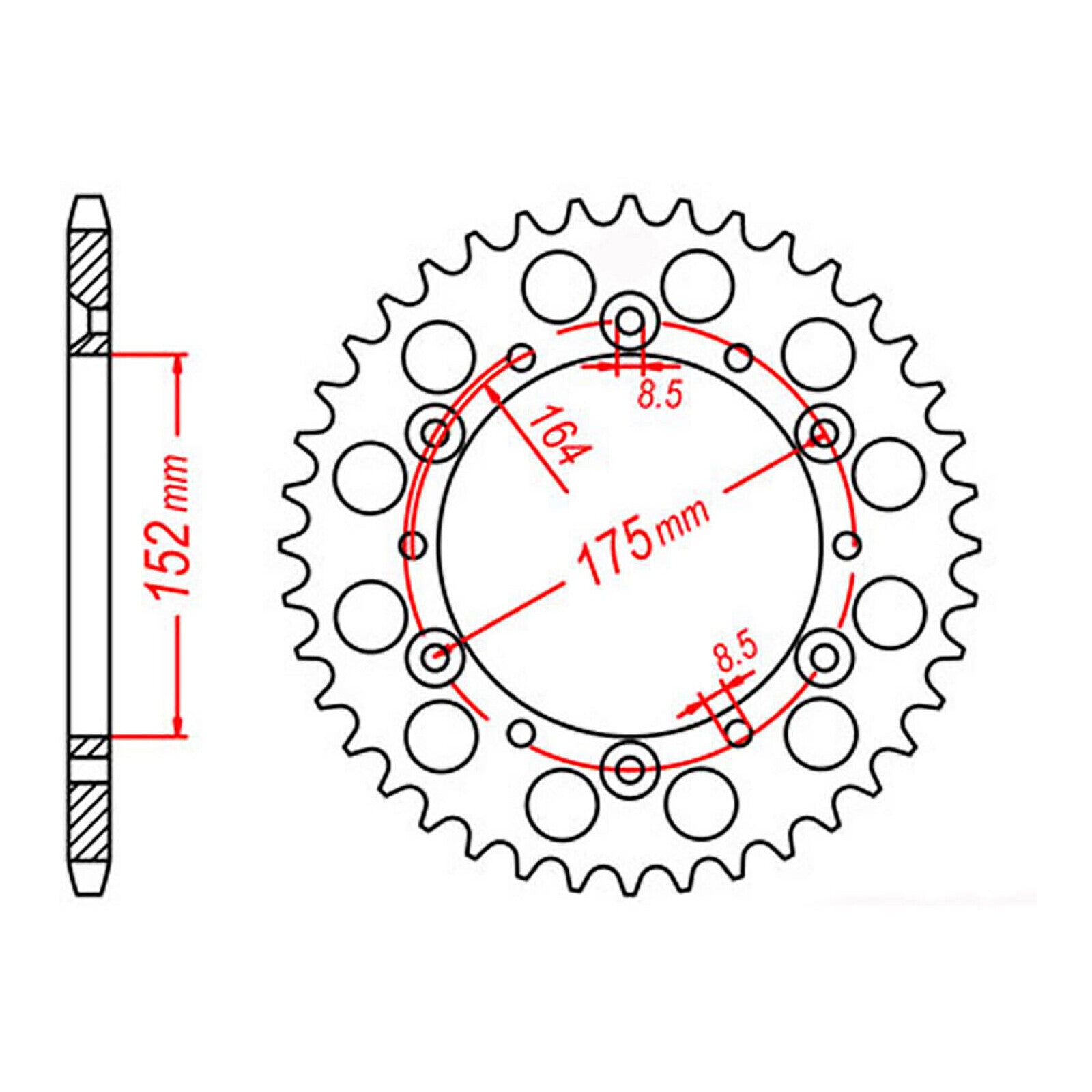 XAM Sprocket Kit Yamaha TT250 R '93-'95 - 520AX 14/43